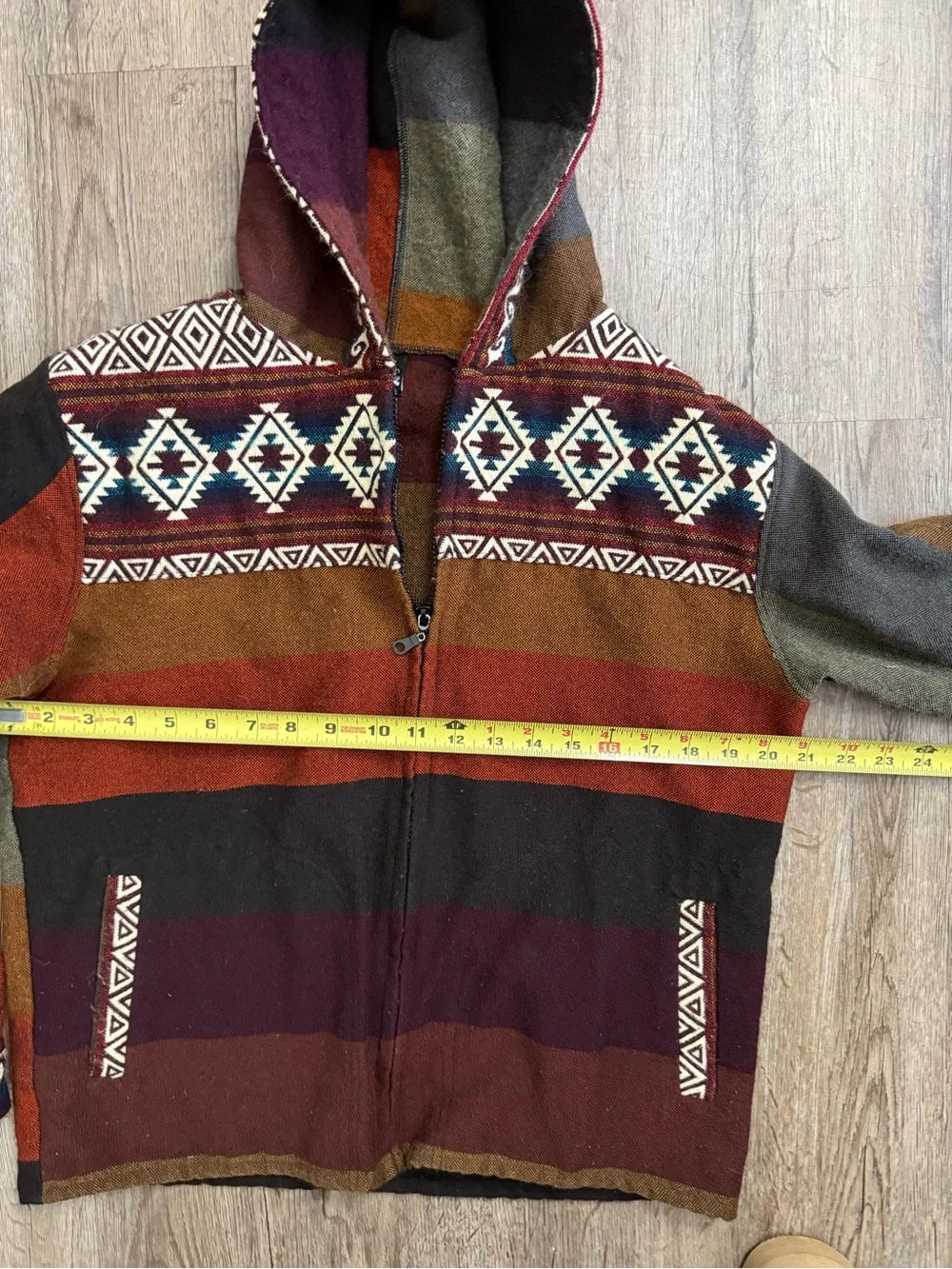 Native Sun • Wool/Cotton Full Zip Hoodie Jacket